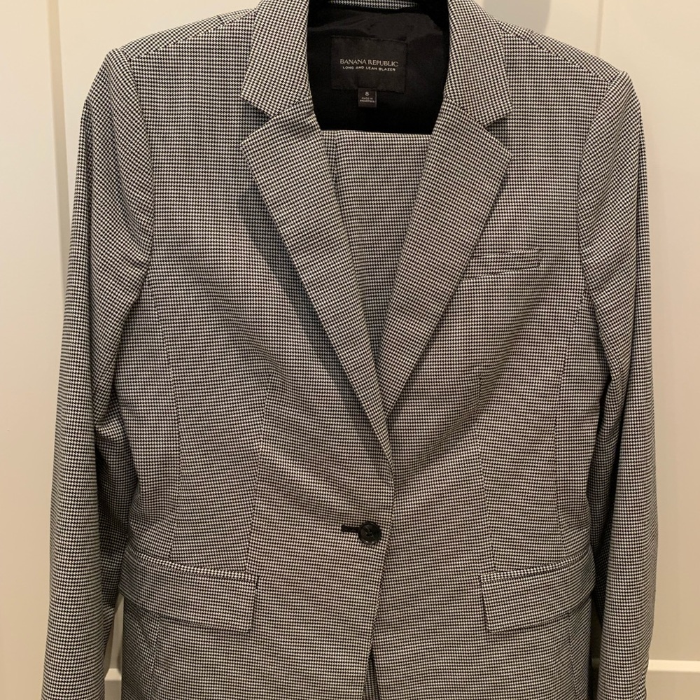 Banana Republic Plaid Suit
